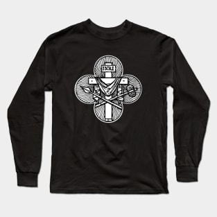 Cross w/ Symbols of Christ's Crucifixion Long Sleeve T-Shirt